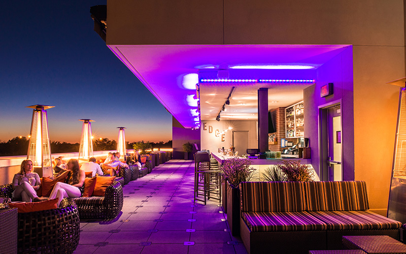 events at Edge rooftop bar