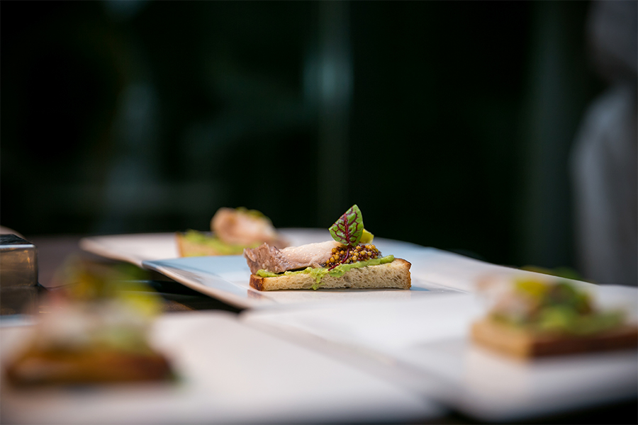 A group of small food on a table