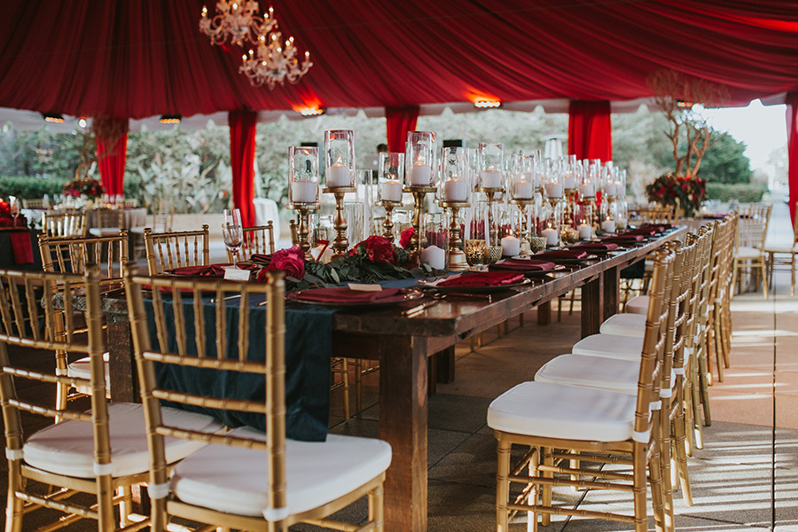 wedding reception table