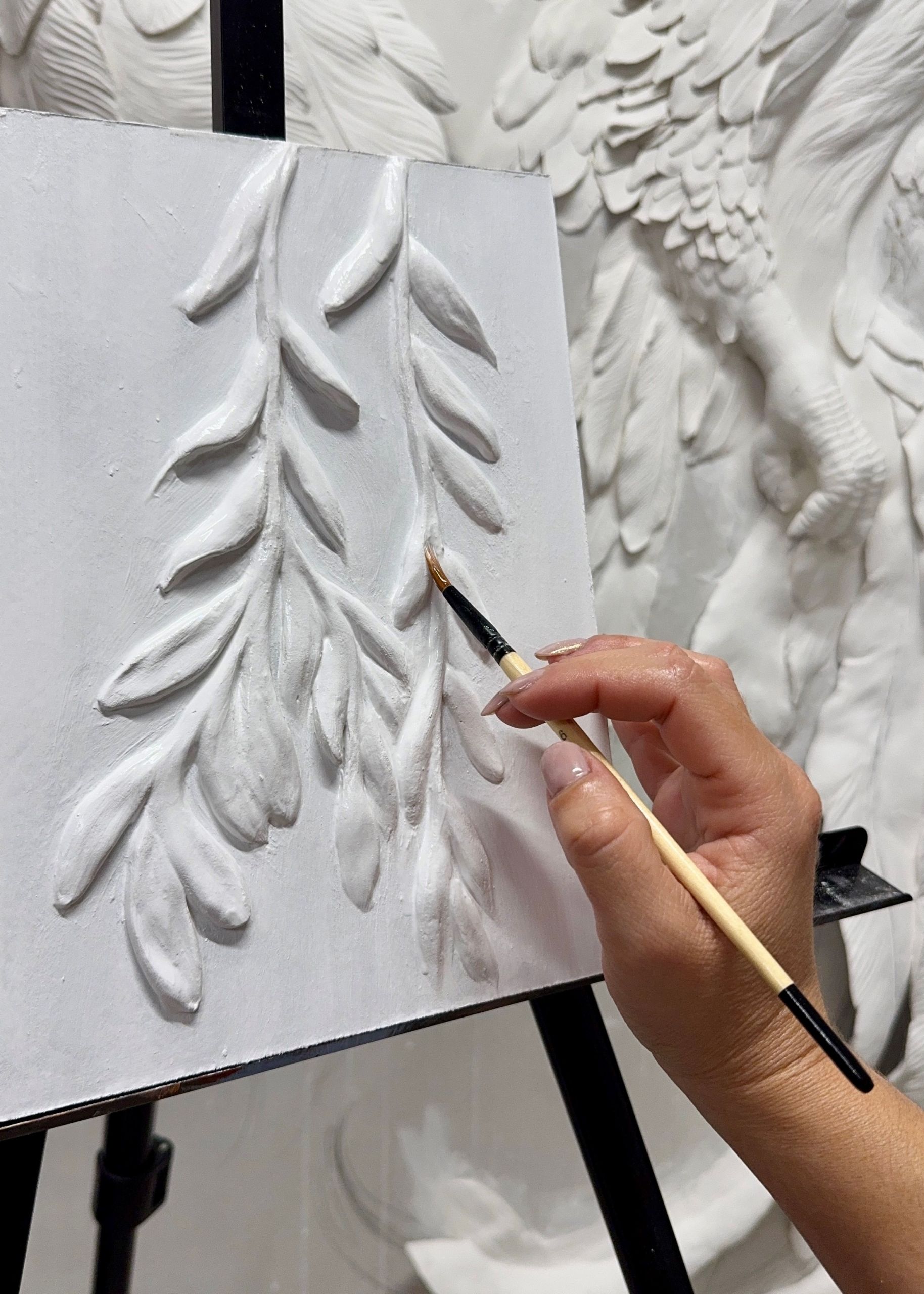 image of painting on easel